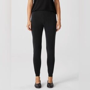 LN - Eileen Fisher Sandwashed Cupro Knit High-Waisted Leggings - Size S